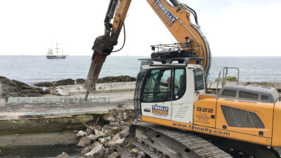 Dun Laoighaire Baths   Mechanical Demolition 4